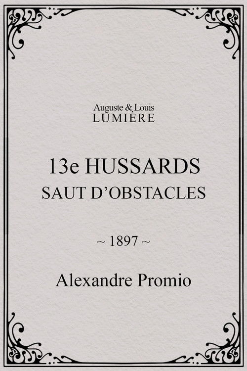 13e hussards : saut d’obstacles (1897) poster