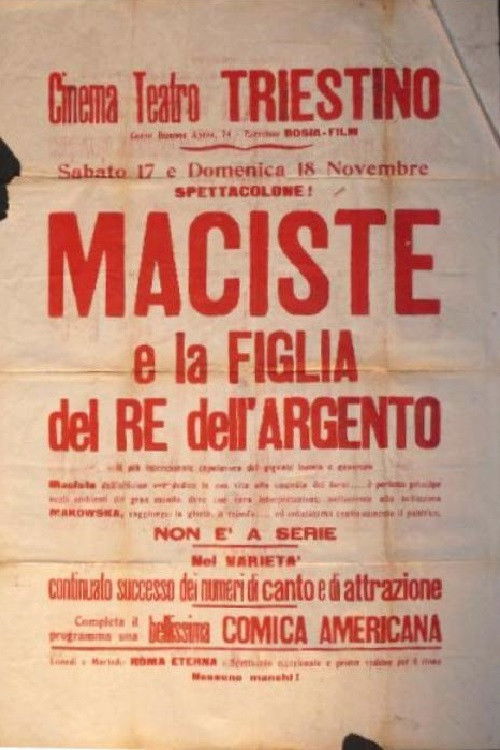 Maciste e la figlia del re dell'argento (1923) poster