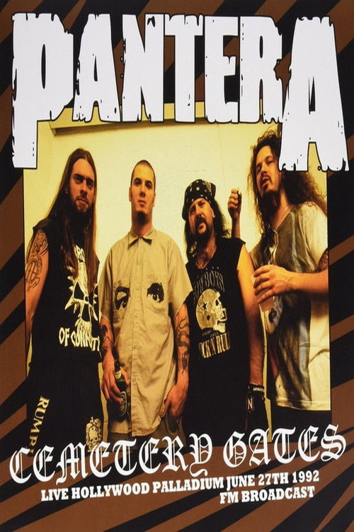 Pantera - Cemetery Gates - Live at Hollywood Palladium (1992) poster