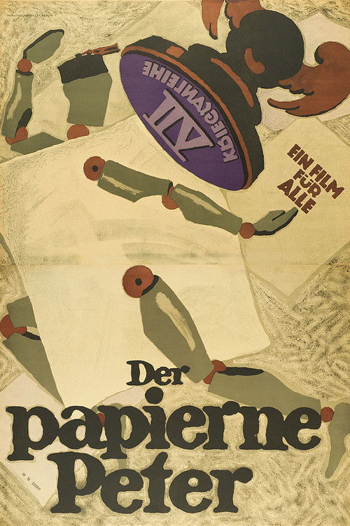 Der papierene Peter (1917) poster