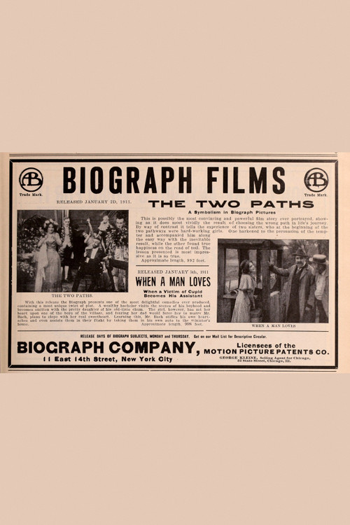 The Two Paths (1911) poster