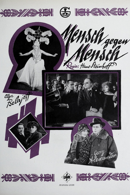 Mensch gegen Mensch (1924) poster