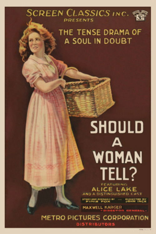 Should a Woman Tell? (1919) poster