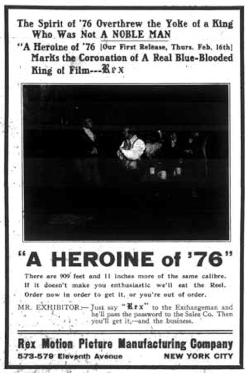 A Heroine of '76 (1911) poster