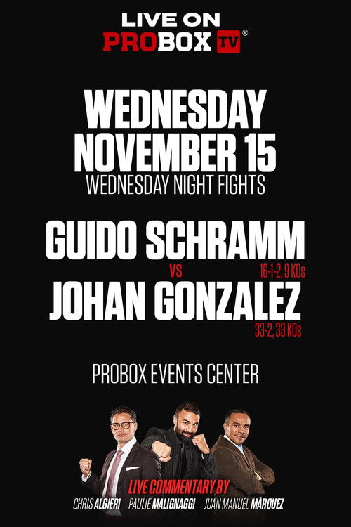 Guido Emmanuel Schramm vs. Johan Gonzalez (2023) poster