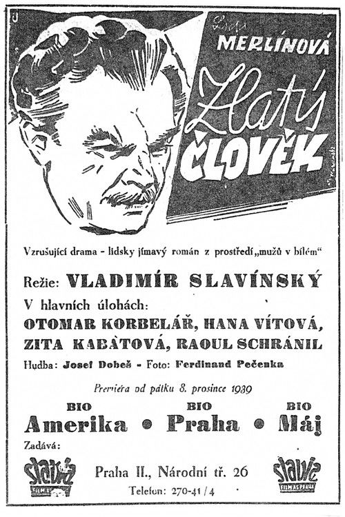 Zlatý člověk (1939) poster
