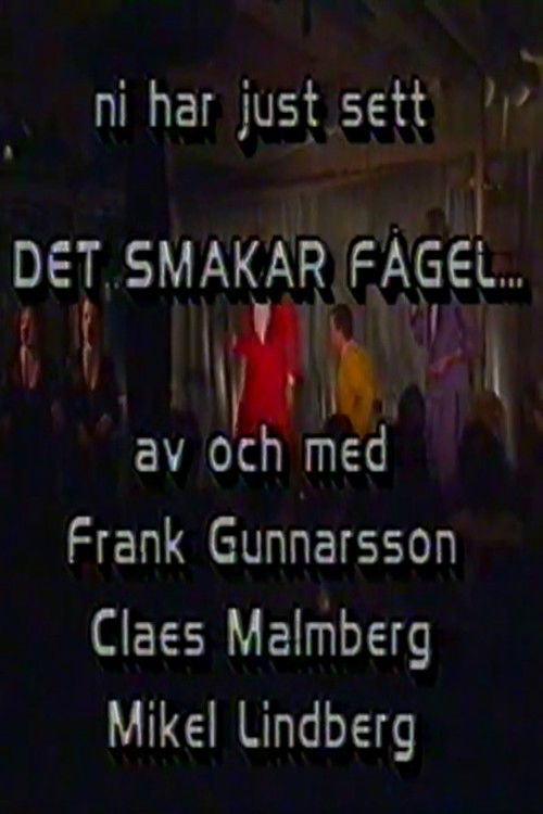 Det smakar fågel (1989) poster