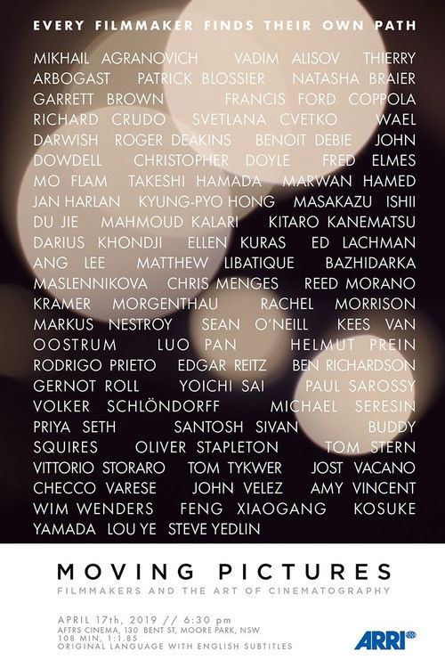 Moving Pictures: Filmmakers and the Art of Cinematography (2018) poster