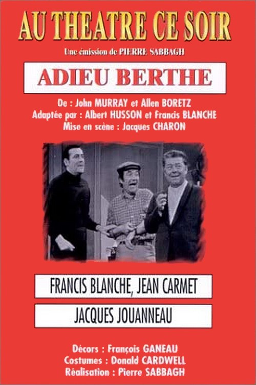 Adieu Berthe (1970) poster