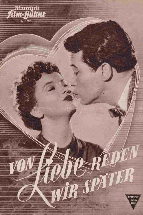 Von Liebe reden wir später (1953) poster