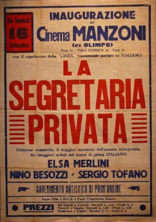 The Private Secretary (1931) poster