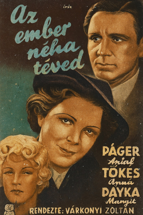 Az ember néha téved (1938) poster