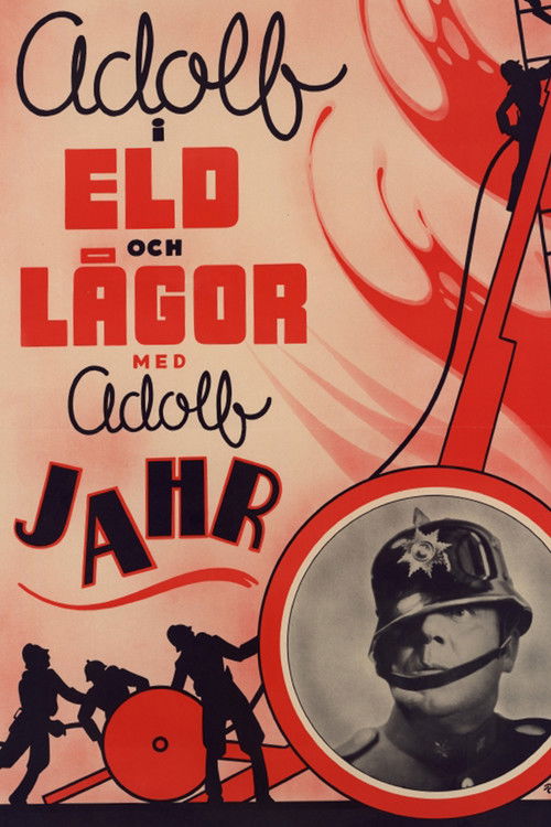 Adolf i eld och lågor (1939) poster