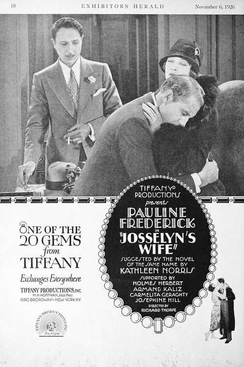 Josselyn's Wife (1926) poster