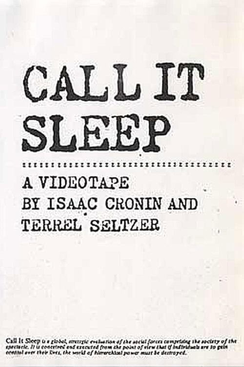 Call It Sleep (1982) poster