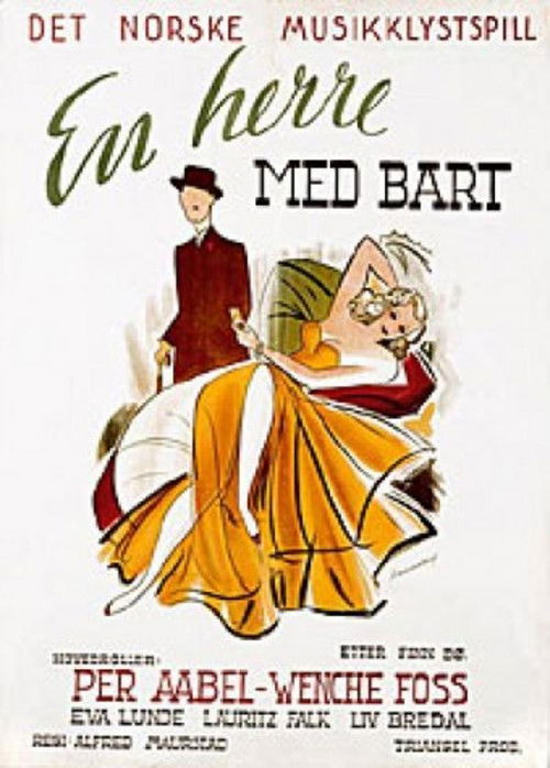 En herre med bart (1942) poster