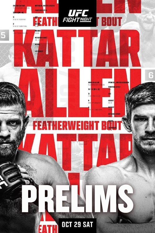 UFC Fight Night 213: Kattar vs. Allen (2022) poster