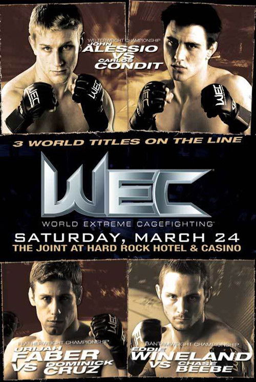 WEC 26: Condit vs. Alessio (2007) poster