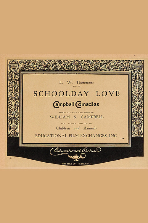 Schoolday Love (1922) poster