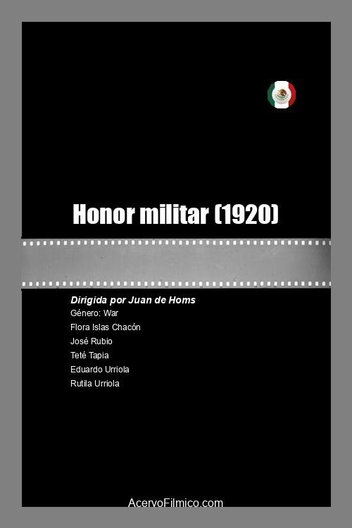 Military Honor (1920) poster