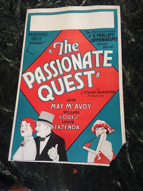 The Passionate Quest (1926) poster