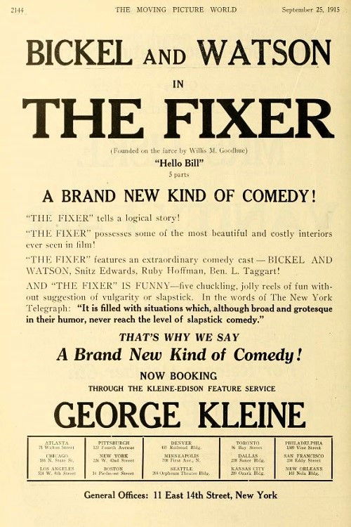 The Fixer (1915) poster