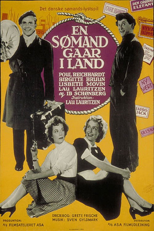 En sømand går i land (1954) poster