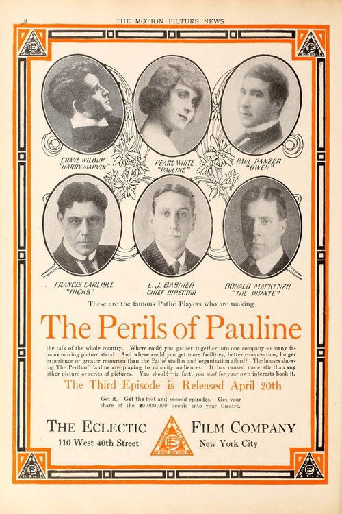 The Perils of Pauline (1914) poster