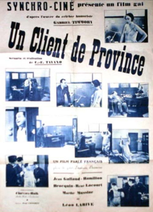 Un client de province (1932) poster