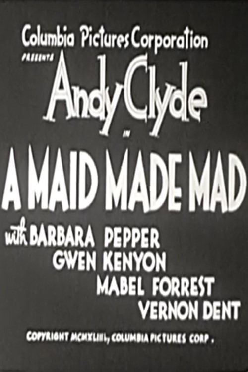 A Maid Made Mad (1943) poster