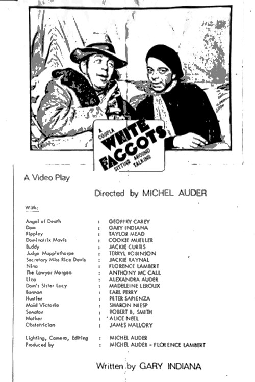 Coupla White Faggots Sitting Around Talking (1981) poster