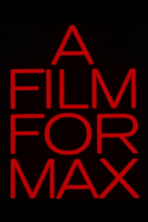 A Film for Max (1970) poster