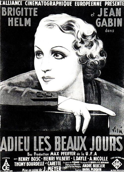 Adieu les beaux jours (1933) poster