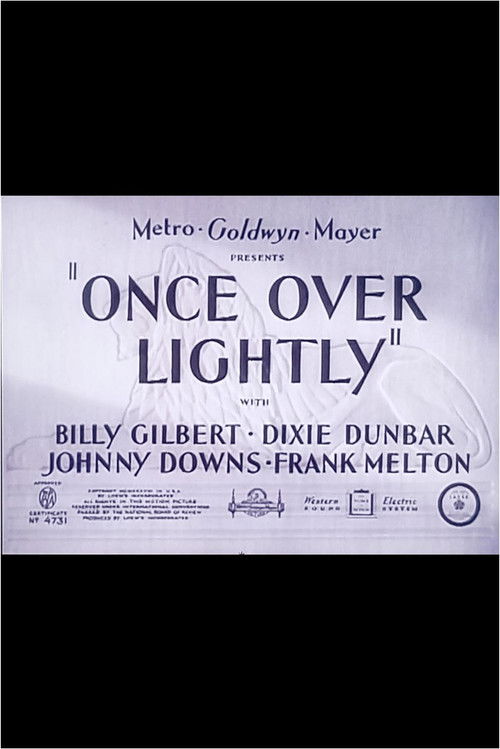 Once Over Lightly (1938) poster