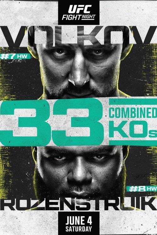 UFC Fight Night 207: Volkov vs. Rozenstruik (2022) poster