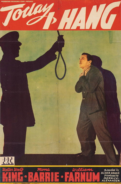 Today I Hang (1942) poster