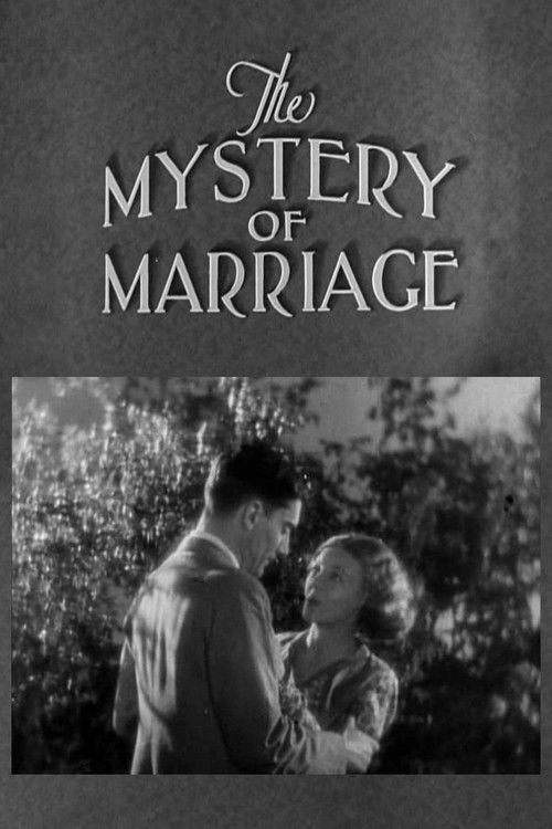 The Mystery of Marriage (1931) poster
