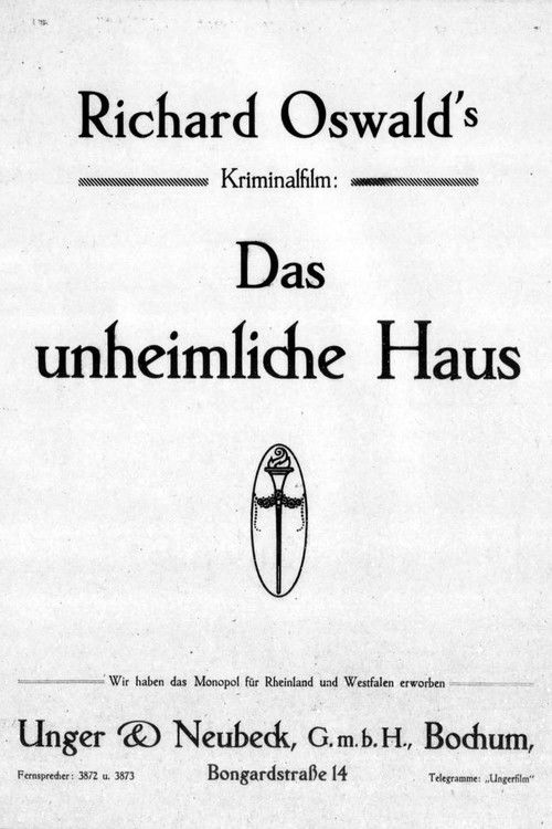Das unheimliche Haus (1916) poster