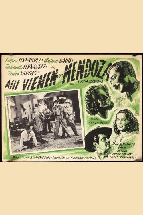Ahí vienen los Mendoza (1948) poster