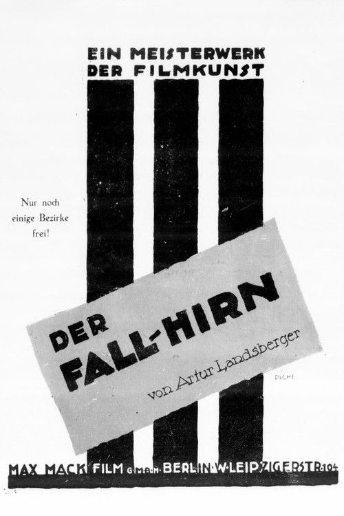 Der Fall Hirn (1917) poster