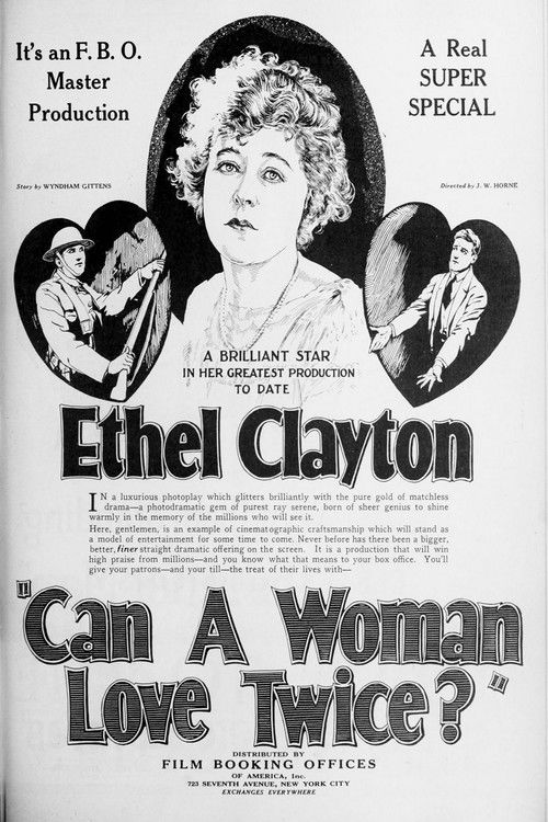 Can a Woman Love Twice? (1923) poster