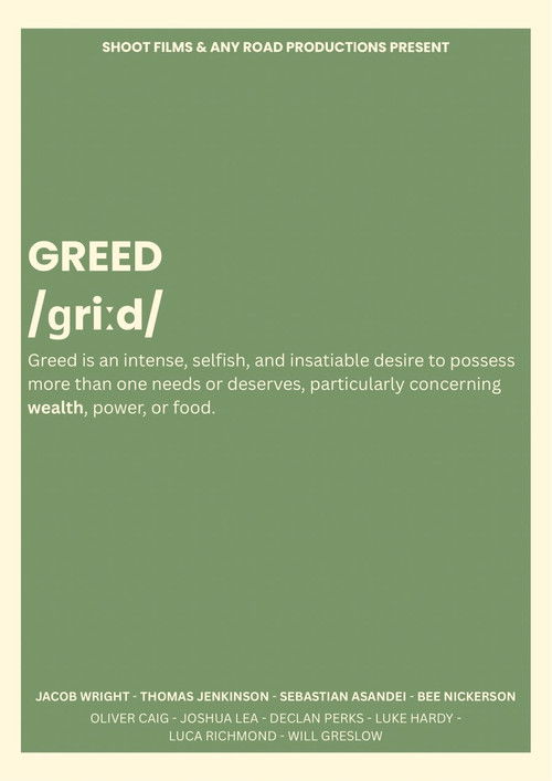GREED (2026) poster