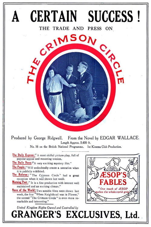 The Crimson Circle (1922) poster