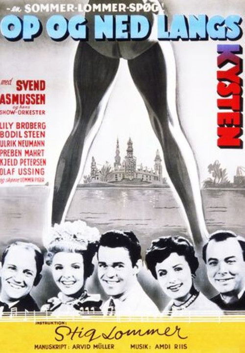 Op og ned langs kysten (1950) poster