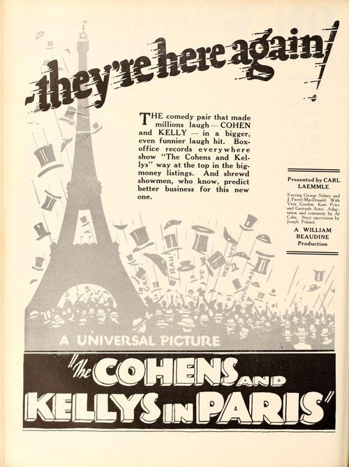 The Cohens and the Kellys in Paris (1928) poster