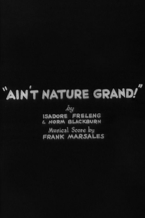 Ain't Nature Grand! (1931) poster
