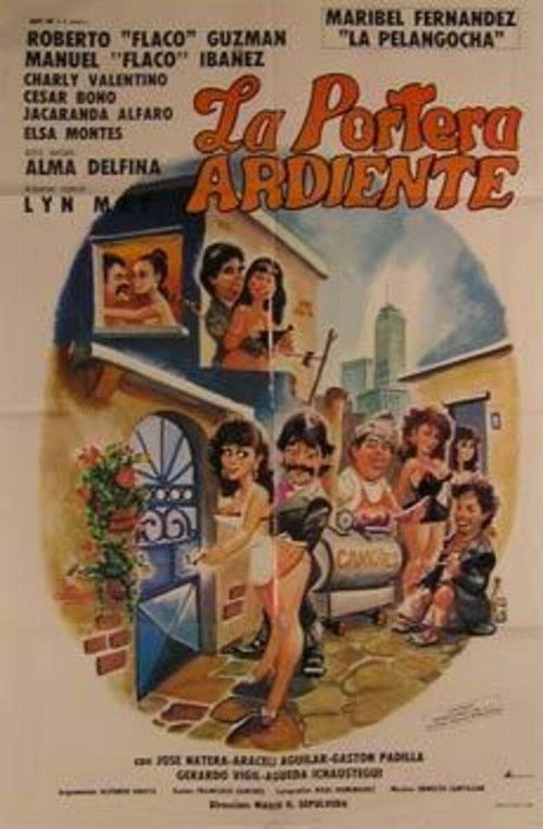La portera ardiente (1989) poster
