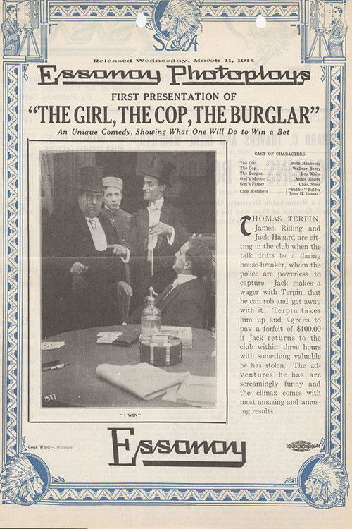 The Girl, the Cop, the Burglar (1914) poster