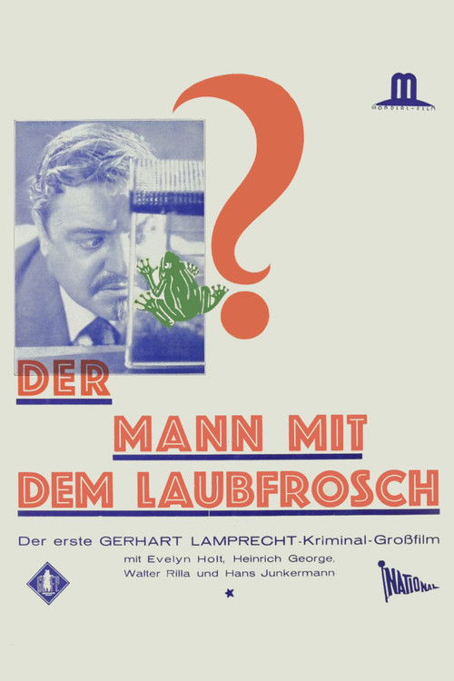 Der Mann mit dem Laubfrosch (1929) poster