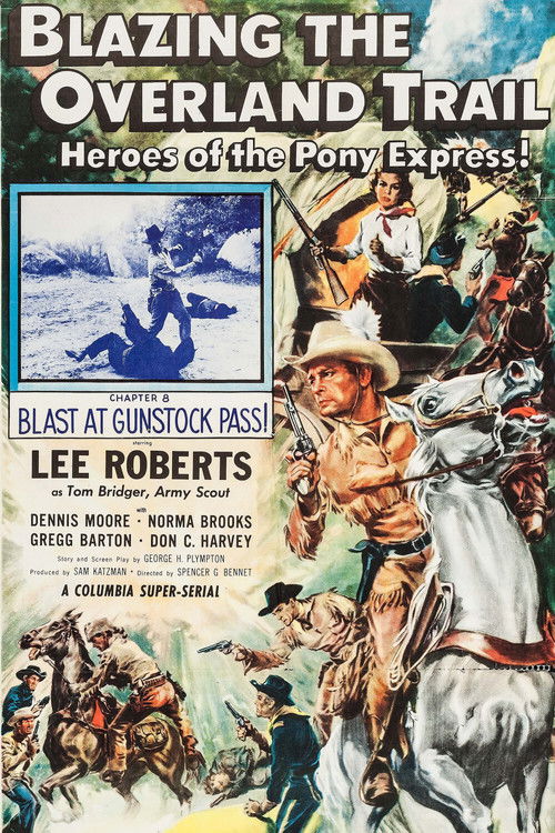 Blazing the Overland Trail (1956) poster